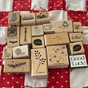 Assorted Rubber Stamps Variety of Themes Preowned